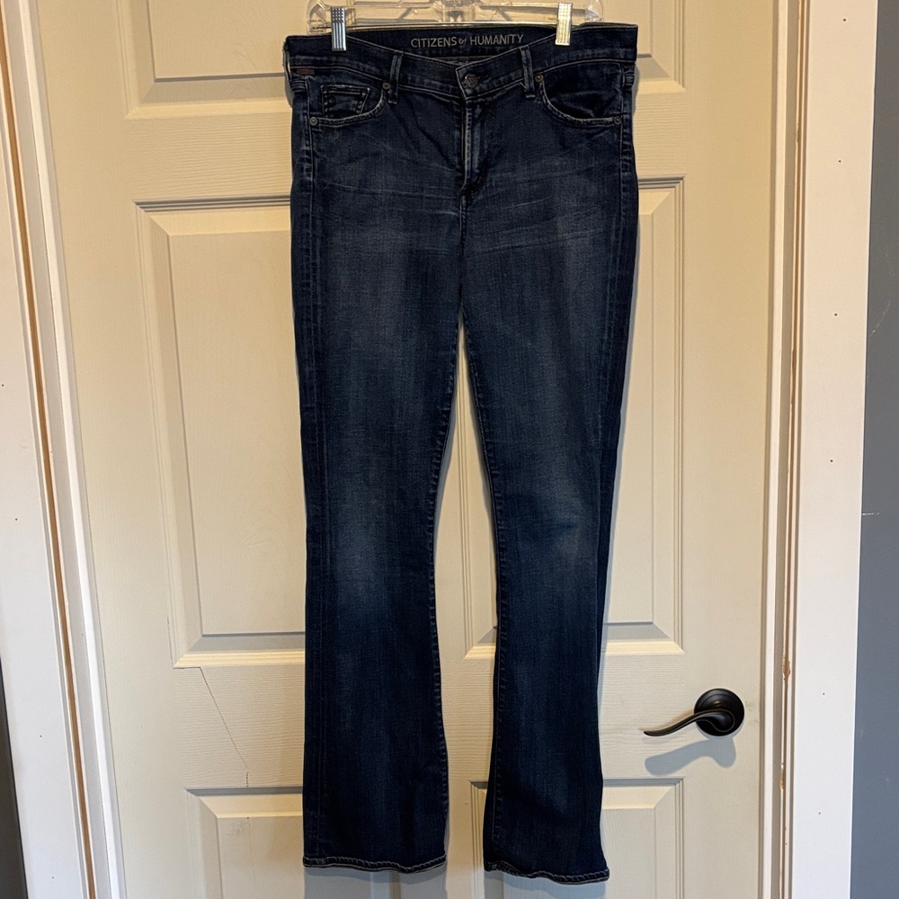 Citizens of Humanity Dark Blue Medium Rise Boot Cut Jeans